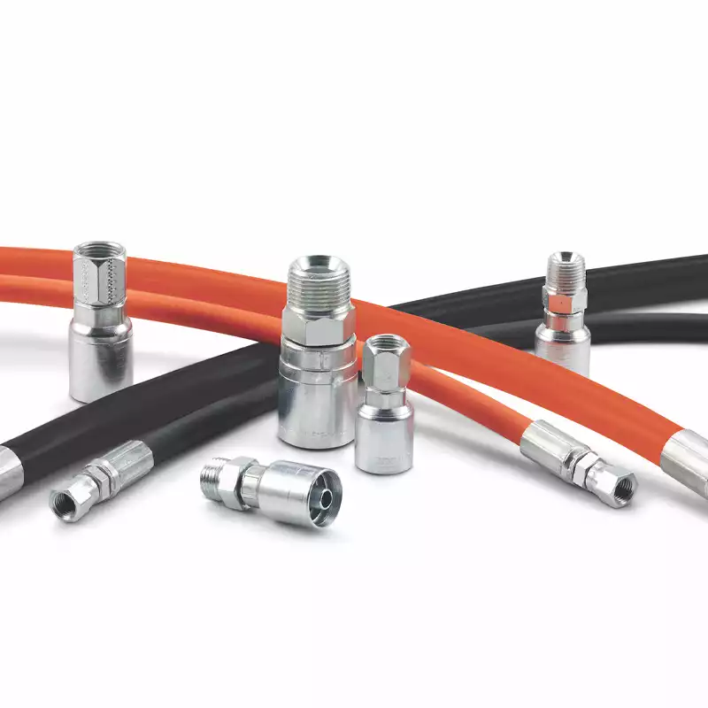thermoplastic hydraulic hose with couplings