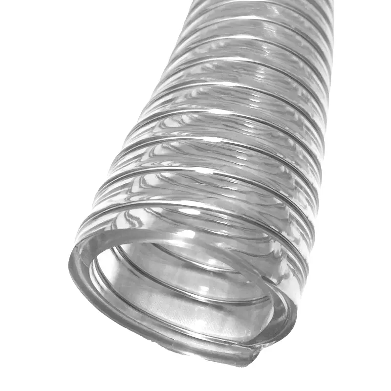pvc steel spring reinforced clear vacuum hose