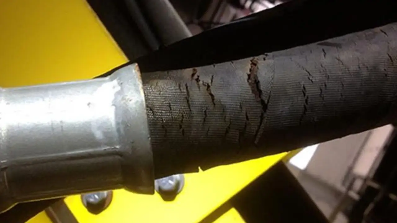 hydraulic hose damage