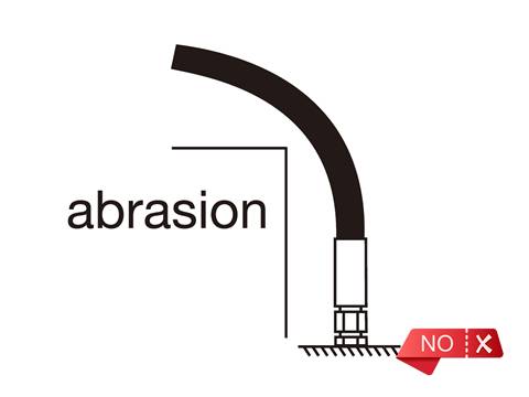 hydraulic-hose-direct-abrasion-wrong