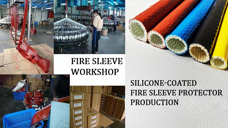 silicone-coated fire sleeve production