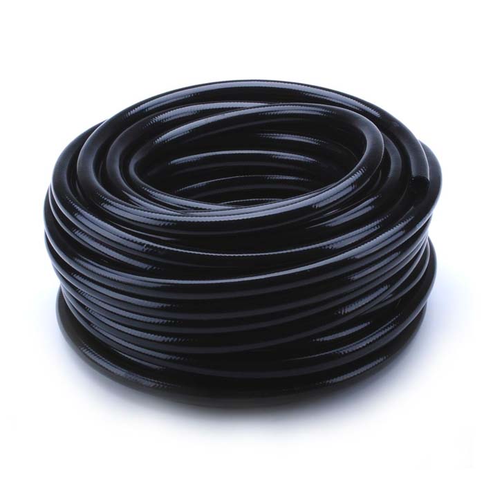 black pvc braided hose