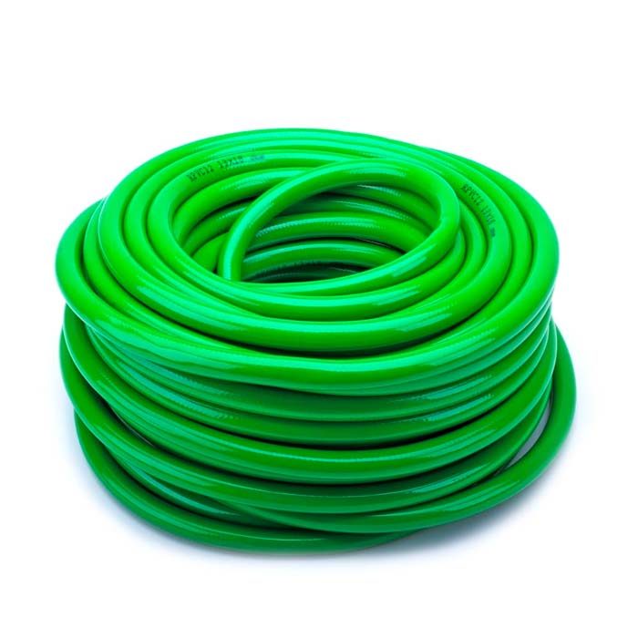 green pvc briaded hose