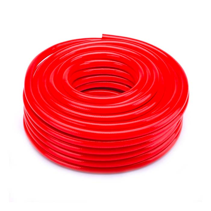 red pvc braided hose