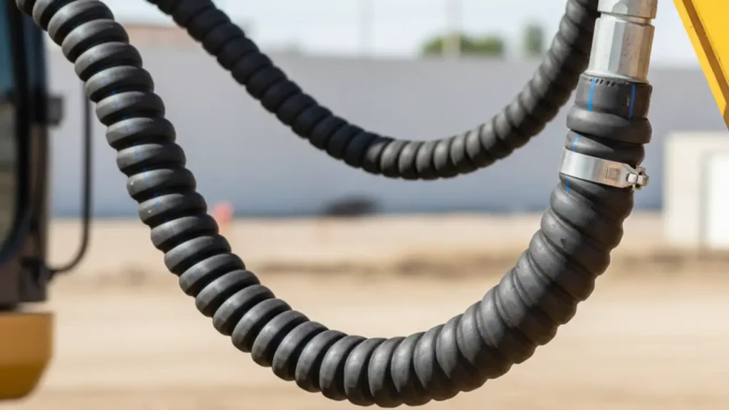 how to prevent kinking hydraulic hoses