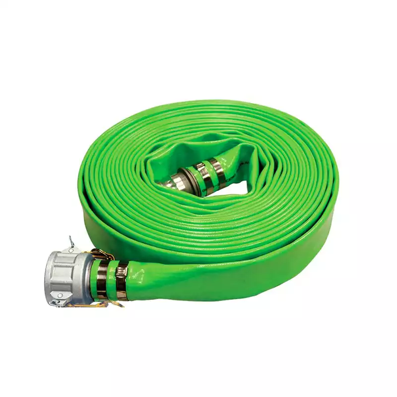 green flat hose