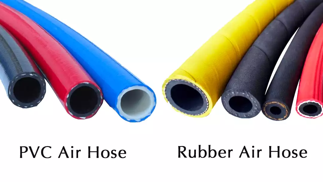 pvc air hose vs rubber