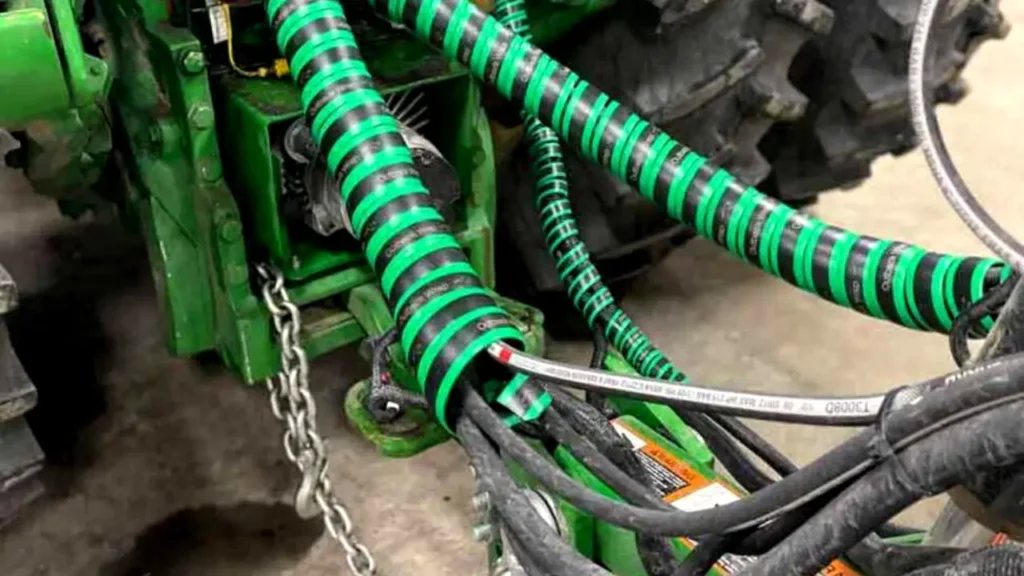 Hydraulic Hose Color Code: Beginner's Guide to Hose Identification 6 colored hydraulic hose wrap