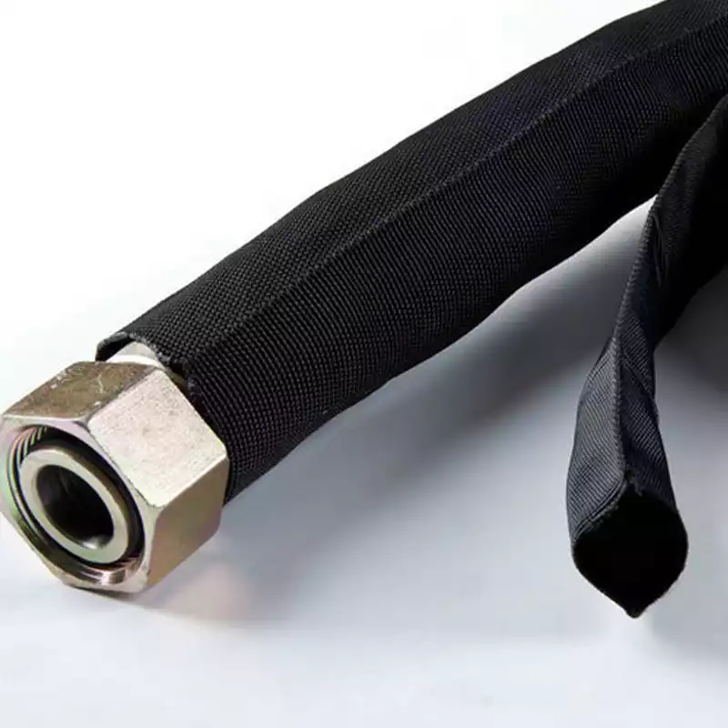 hydraulic hose nylon protective sleeve