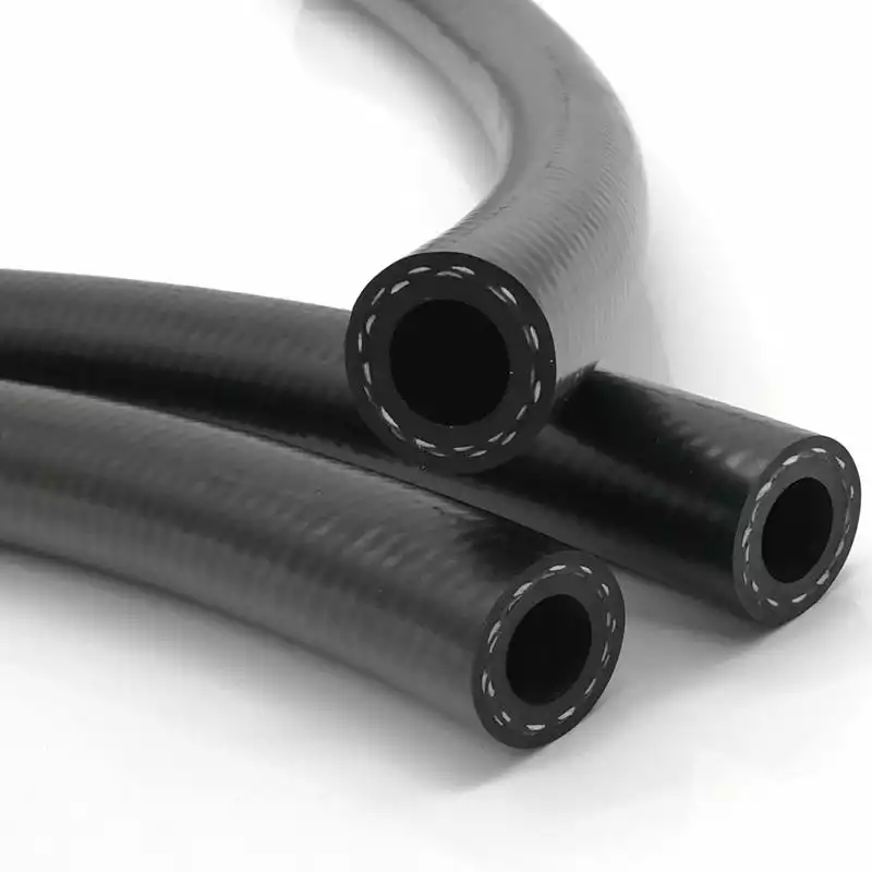 black rubber air brake hose