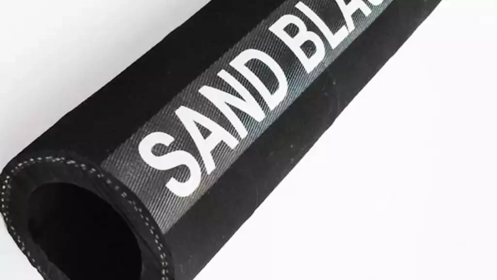 black rubber sandblast hose