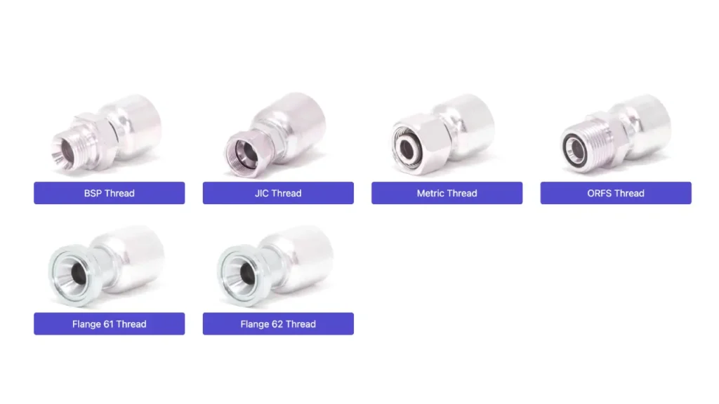 How to Identify Hydraulic Hose Fittings? From Beginner to Expert in Fitting Identification 3 how to identify different hydraulic fittings