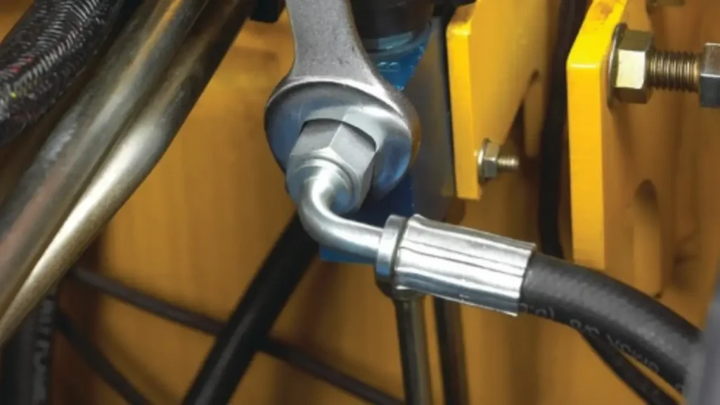 how to loose hydraulic fittings