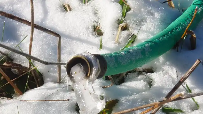 frozen garden hose