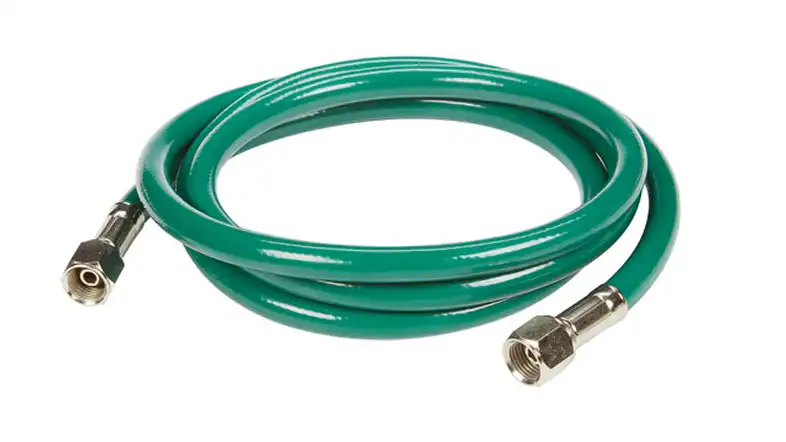 green oxygen hose
