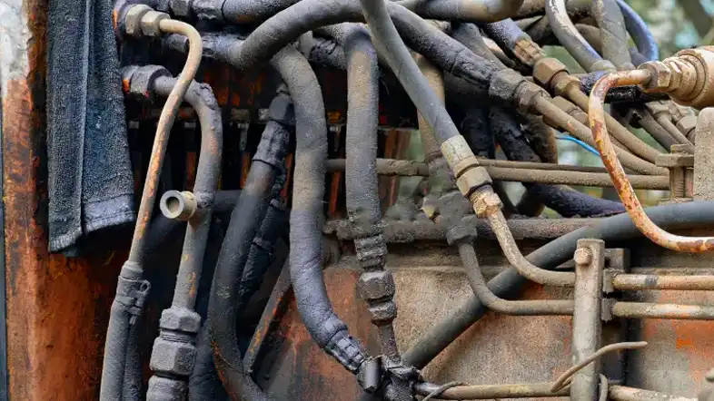 old hydraulic hose