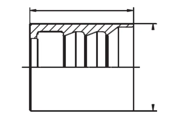 00100 hydraulic hose ferrule