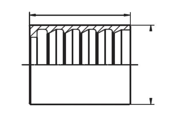 00110T:00210T hydraulic hose ferrule