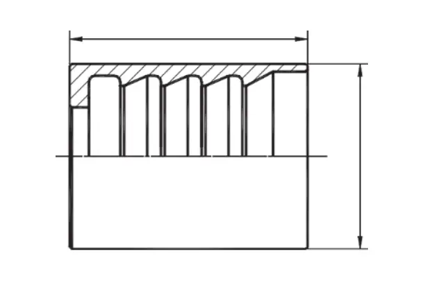 00210 hydraulic hose ferrule