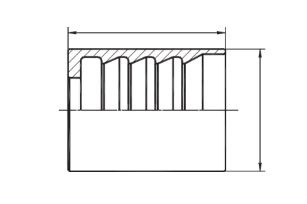 00210T hydraulic hose ferrule