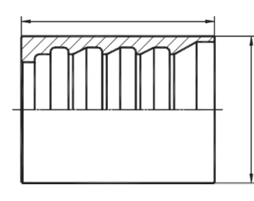 00400 hydraulic hose ferrule