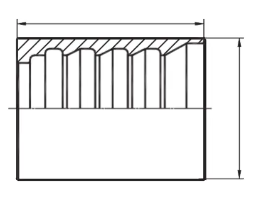 00401 hydraulic hose ferrule