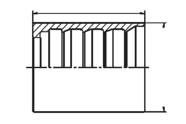 01400 hydraulic hose ferrule