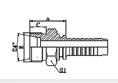 10511 hydraulic hose fitting