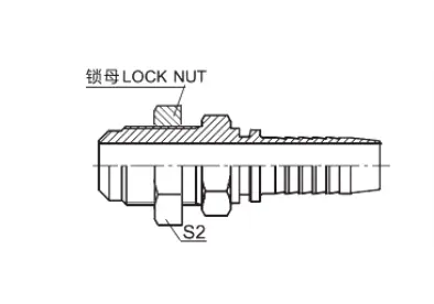 10811LN hydraulic hose fitting