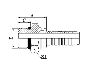 12211 hydraulic hose fitting