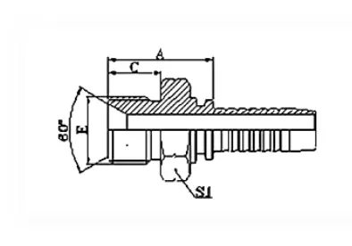 12611 hydraulic hose fitting