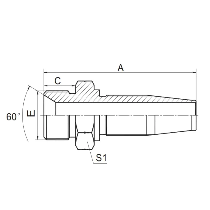 12618 R5 Reusable Hose Fitting