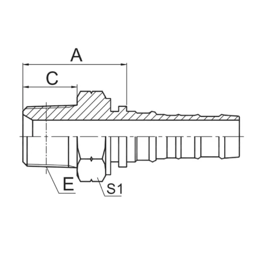 13013 SP interlock hose fitting