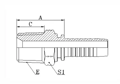 15611 hydraulic hose fitting