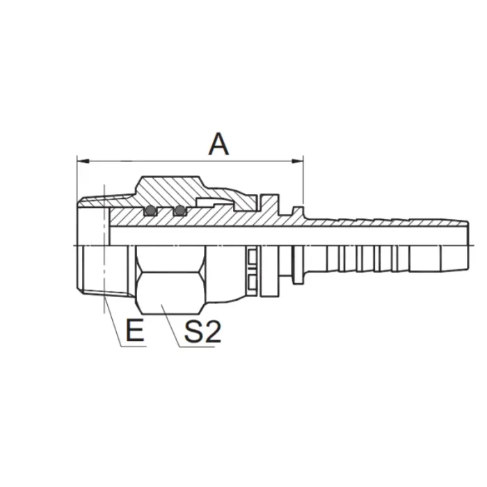 15611SW swivel hose fitting