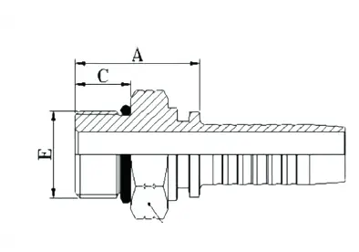 16011 hydraulic hose fitting