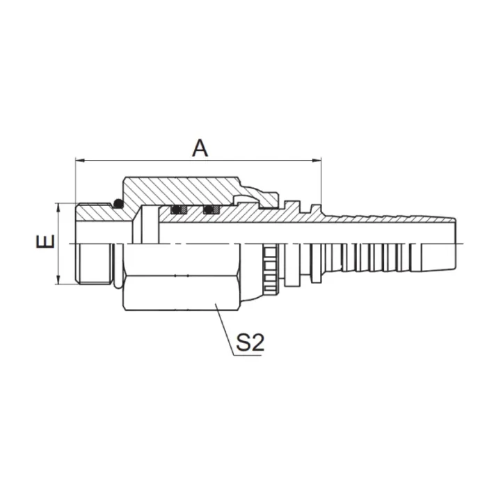 16011SW swivel hose fitting