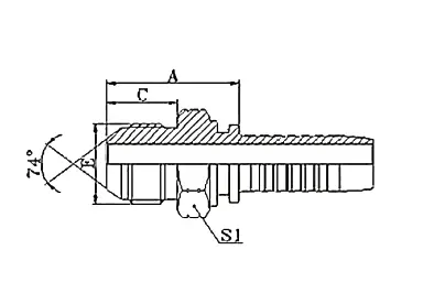 16711 hydraulic hose fitting