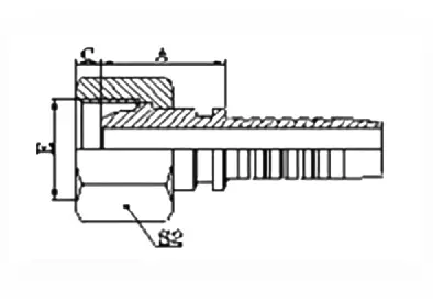 20111T hydraulic hose fitting