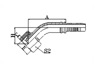 20141T hydraulic hose fitting