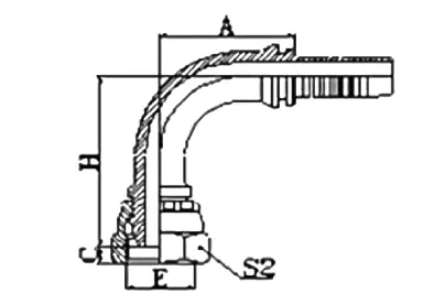 20191 hydraulic hose fitting