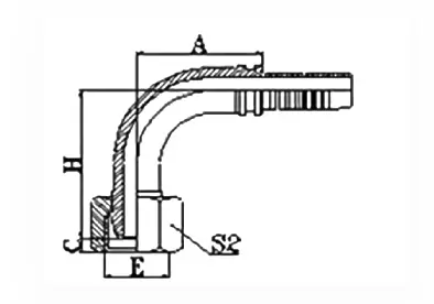 20191T hydraulic hose fitting