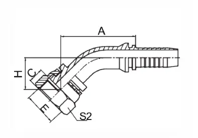 20231 hydraulic hose fitting