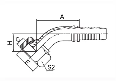 20241T hydraulic hose fitting