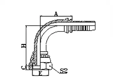 20291 hydraulic hose fitting