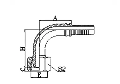 20291T hydraulic hose fitting