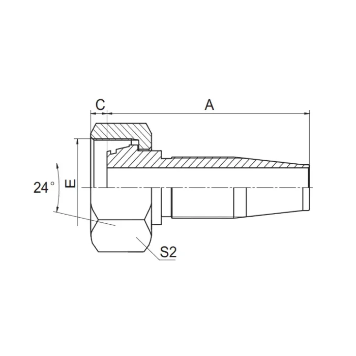 20418 R5T Reusable Hose Fitting