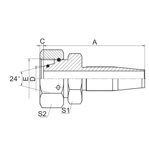 20418D R5 Reusable Hose Fitting