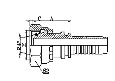 20441 hydraulic hose fitting