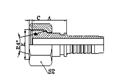 20441T hydraulic hose fitting